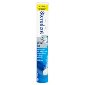 Steradent Active Plus Mint Denture Cleaner Tablets 30s