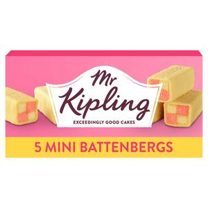 Mr Kipling Mini Battenberg Cakes 5 Pack