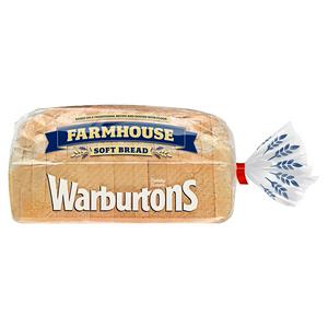 Warburtons Farmhouse White Bread 800G