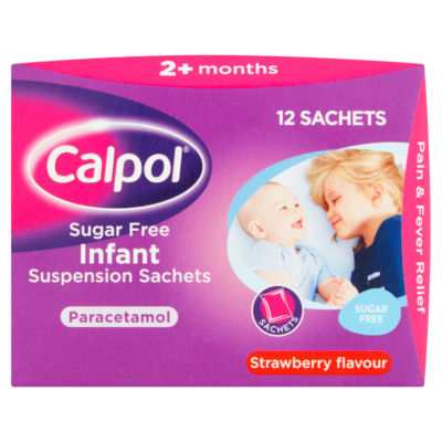 Calpol Infant Sugar Free Sachets 12 X 5Ml