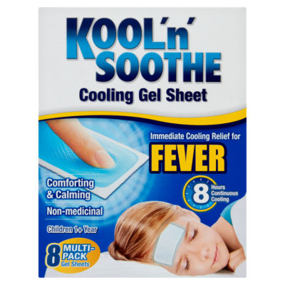 Kool n soothe Kids Fever Gel Sheets 8pk