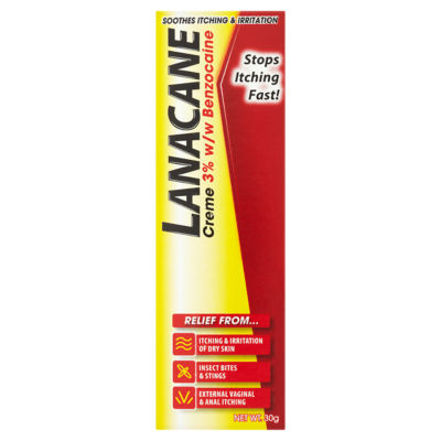 Lanacane Anti Itch Cream, Antibacterial 30g