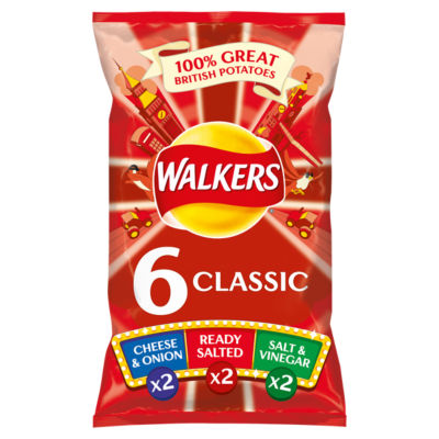 Walkers Variety Crisps 6x25g