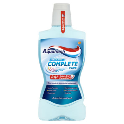 Aquafresh Complete Care Fresh Mint Mouthwash 500ml