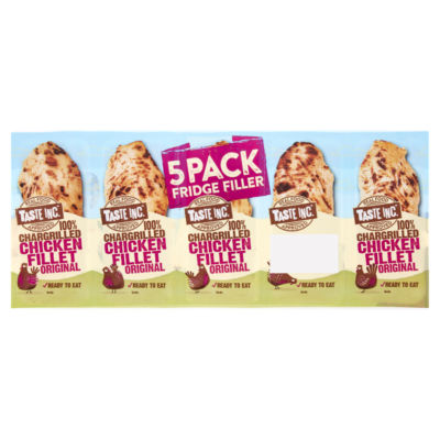 Taste Inc 100% Chargrilled Chicken Fillets Original 5X35g