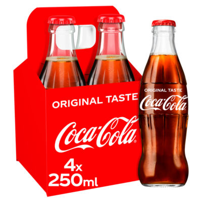 Coca-Cola Classic Bottles 4 x 250ml
