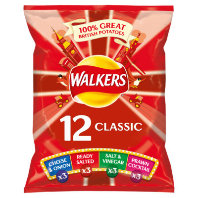 Walkers Classic Variety Crisps 12x25g