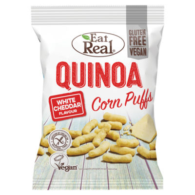 Eat Real Quinoa Puff White Cheddar 113G