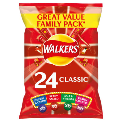Walkers Classic Variety Crisps 24x25g