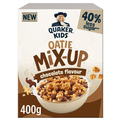 Quaker Kids Oatie Mix Up Chocolate Cereal 400G