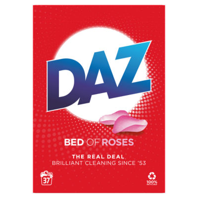 Daz Washing Powder Bed of Roses 2.405KG 37 Washes 2.40kg