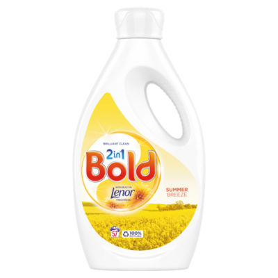 Bold 2in1 Washing Liquid Summer Breeze 1.995L 57 Washes 1.995l