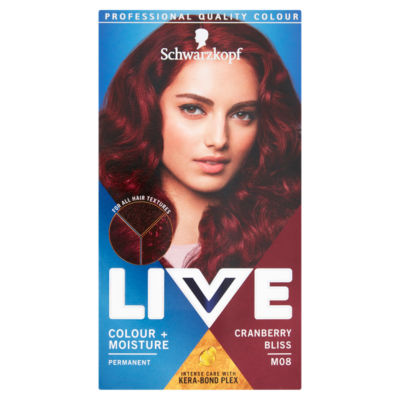 Schwarzkopf Live Colour + Moisture M08 Cranberry Bliss each