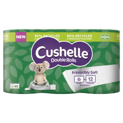 Cushelle Double Roll Toilet Roll 6 Pack