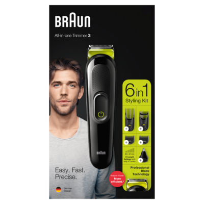 Braun 6-in-1 MGK3221 Men Beard Trimmer, Face, Ear & Nose Trimmer & Hair Clipper each