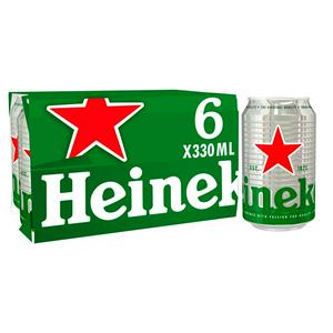 Heineken Lager 5% Can 6X330ml