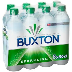 Buxton Sparkling Natural Mineral Water 8 x 500ml
