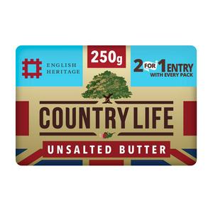 Country Life British Unsalted Butter 250g