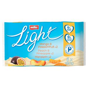Muller Light Yellow Fruit Yogurt 6 X 160G