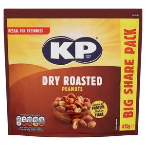 Kp Dry Roasted Peanuts 415G