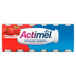Actimel Strawberry Yogurt Drink 12 X100g