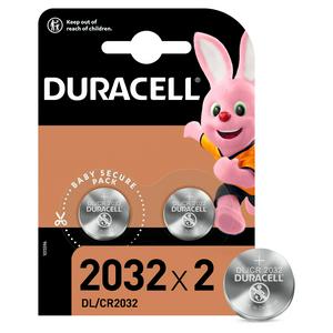 Duracell Specialty 2032 Lithium Coin Battery 3V, pack of 2