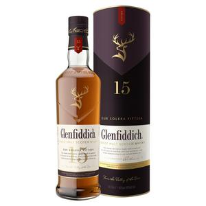 Glenfiddich 15 Year Old Single Malt Scotch Whisky 70Cl