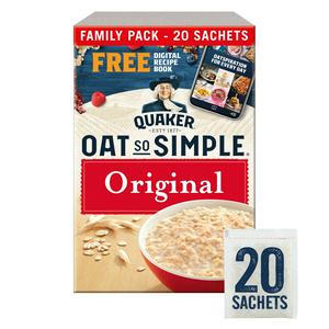 Quaker Oat So Simple Original Porridge Sachet 20X27g