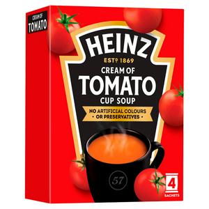 Heinz Cream of Tomato Cup Soup x4 88g