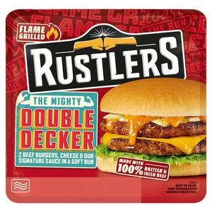 Rustlers Double Decker Cheese Burger 237G