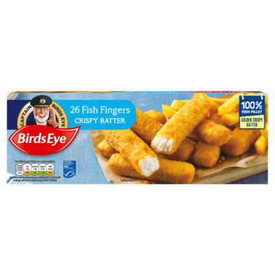 Birds Eye 26 Fish Fingers Crispy Batter 728g