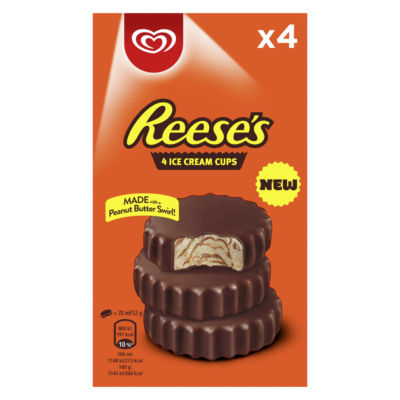 Reese's Peanut Butter Ice Cream Cups 4 Pack 280Ml