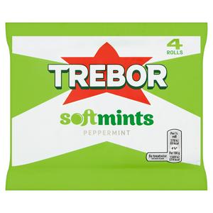 Trebor Softmints Peppermint Mints 4 Pack 179G
