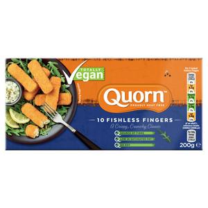 Quorn Vegan Fishless Fingers 10 Pack 200G