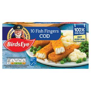 Birds Eye Cod Fish Fingers 10 Pack 280G