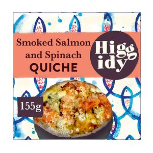 Higgidy Smoked Salmon & Spinach Quiche 155g
