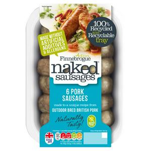 Finnebrogue Naked Ultimate Pork Sausage x6 400g
