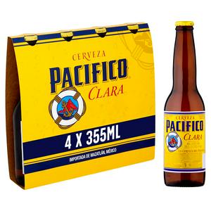 Pacifico Clara Mexican Beer bottles 4x355ml