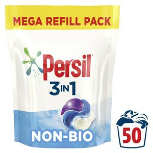 Persil 3in1 Non Bio Washing Capsules 50 Washes, 1350g