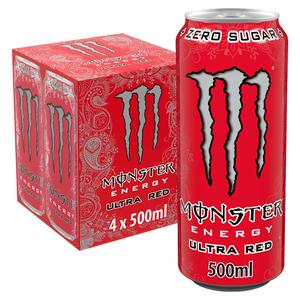 Monster Energy Ultra Red 4x500ml