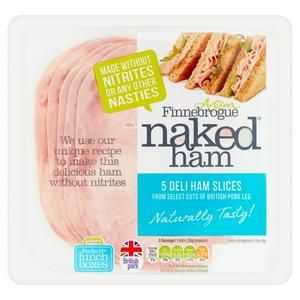 Finnebrogue Naked Deli Ham Slices x5 100g