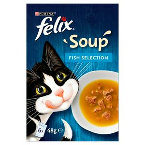 Felix Cat Food Soup Fish Selection 288G 6 Pack