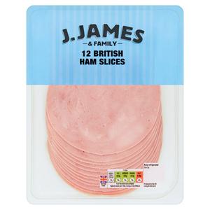 J.James & Family 12 British Ham Slices 300g
