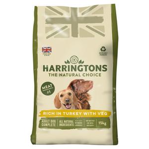 Harringtons Dry Dog Food, Turkey & Vegetable 15kg