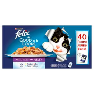 Felix As Good As It Looks Cat Food Mixed Selection 40X100g